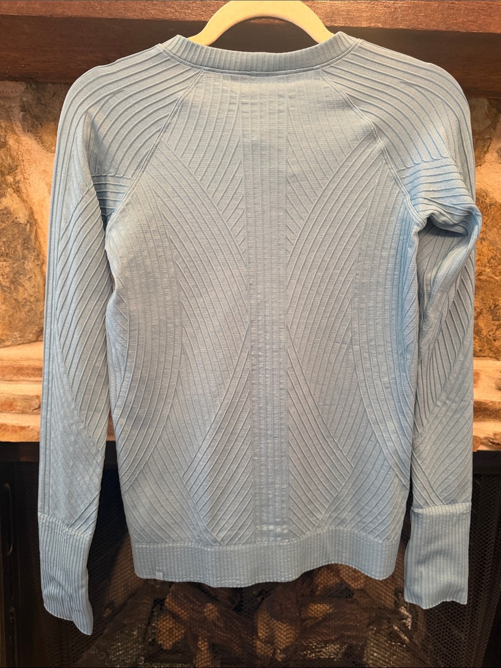 lululemon athletica Light Blue Ribbed Seam Crewneck Sweater - Picture 3 of 3